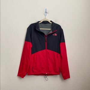 The North Face Red and Black Windbreaker jacket‎ size XL Waterproof